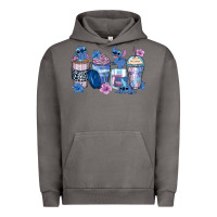 Pigment Tornado stitch coffee cups Urban Hoodie - Zillion Design Studio