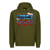 Army Green baseball brother Premium Hoodie - Zillion Design Studio