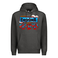 Charcoal Heather baseball brother Premium Hoodie - Zillion Design Studio