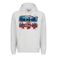 Dove Grey baseball brother Premium Hoodie - Zillion Design Studio
