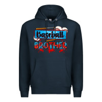 Navy baseball brother Premium Hoodie - Zillion Design Studio