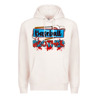 Pale Pink baseball brother Premium Hoodie - Zillion Design Studio