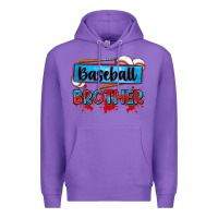 Purple baseball brother Premium Hoodie - Zillion Design Studio
