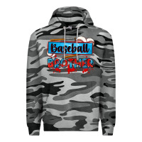 Slate Camo baseball brother Premium Hoodie - Zillion Design Studio