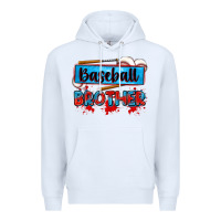White baseball brother Premium Hoodie - Zillion Design Studio