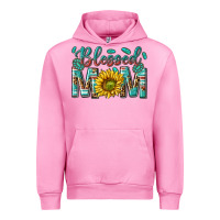 Fuchsia Pink western blessed mom with sunflower Urban Hoodie - texasbilliewilder