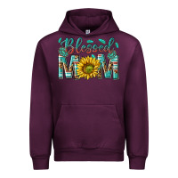 Mauve Wine western blessed mom with sunflower Urban Hoodie - texasbilliewilder