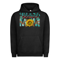 Pigment Black western blessed mom with sunflower Urban Hoodie - texasbilliewilder