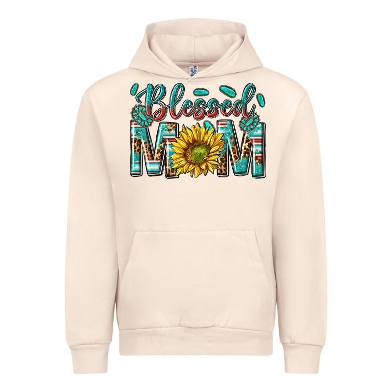 Western Blessed Mom With Sunflower Urban Hoodie by texasbilliewilder | Teevron