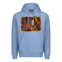 Colony Blue all i want for christmas is a horse Premium Hoodie - RanaPortraitStore