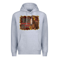Heather Grey all i want for christmas is a horse Premium Hoodie - RanaPortraitStore