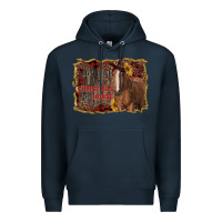 Navy all i want for christmas is a horse Premium Hoodie - RanaPortraitStore