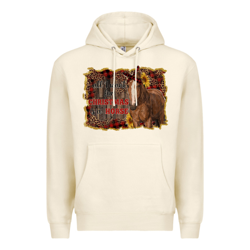 All I Want For Christmas Is A Horse Premium Hoodie by RanaPortraitStore | Teevron