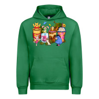 Emerald cartoon characters coffee cups Urban Hoodie - Zillion Design Studio