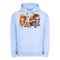 Pigment Grape Ice cartoon characters coffee cups Urban Hoodie - Zillion Design Studio