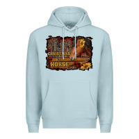Blue Mist all i want for christmas is a horse brown horse Premium Hoodie - RanaPortraitStore
