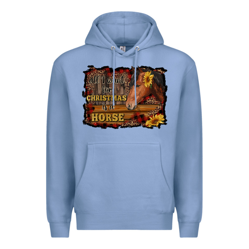 All I Want For Christmas Is A Horse Brown Horse Premium Hoodie by RanaPortraitStore | Teevron