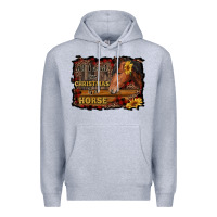 Heather Grey all i want for christmas is a horse brown horse Premium Hoodie - RanaPortraitStore