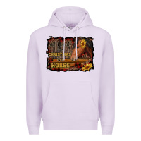 Lilac all i want for christmas is a horse brown horse Premium Hoodie - RanaPortraitStore