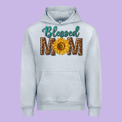 Western Blessed Mom With Sunflower Urban Hoodie Designed By Texasbilliewilder