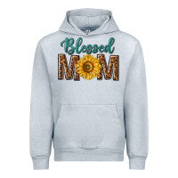 Heather Grey western blessed mom with sunflower Urban Hoodie - texasbilliewilder