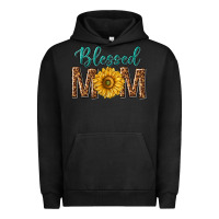 Pigment Black western blessed mom with sunflower Urban Hoodie - texasbilliewilder