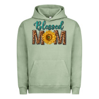 Pigment Oil Green western blessed mom with sunflower Urban Hoodie - texasbilliewilder
