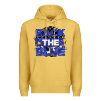 Antique Gold back the blue Premium Hoodie - Zillion Design Studio