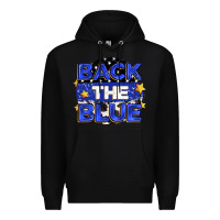 Black back the blue Premium Hoodie - Zillion Design Studio