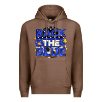 Chestnut back the blue Premium Hoodie - Zillion Design Studio