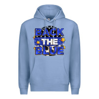 Colony Blue back the blue Premium Hoodie - Zillion Design Studio