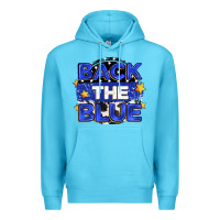 Ocean Blue back the blue Premium Hoodie - Zillion Design Studio