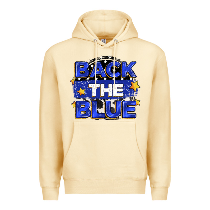 Back The Blue Premium Hoodie by Zillion Design Studio | Teevron