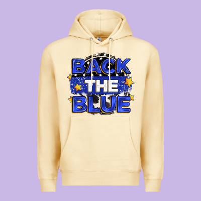 Back The Blue Premium Hoodie Designed By Zillion Design Studio
