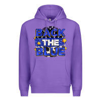 Purple back the blue Premium Hoodie - Zillion Design Studio
