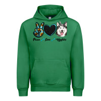 Emerald peace love huskies Urban Hoodie - RanaPortraitStore