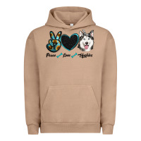 Peace Love Huskies Urban Hoodie | Teevron