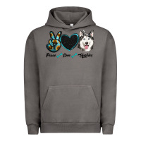 Pigment Tornado peace love huskies Urban Hoodie - RanaPortraitStore