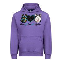 Tulip peace love huskies Urban Hoodie - RanaPortraitStore