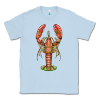 Dusty Blue lobster Classic Tee - BarkalooDesign