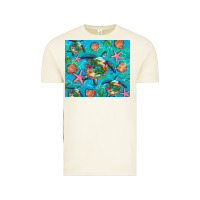 Vintage Arctic Turtle summer seashells starfish seaweed Vintage Tee - Artiststas