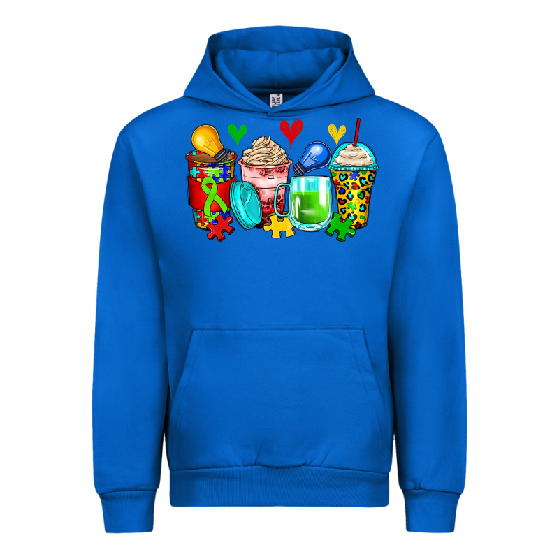 Autism Coffee Cups Urban Hoodie by Zillion Design Studio | Teevron