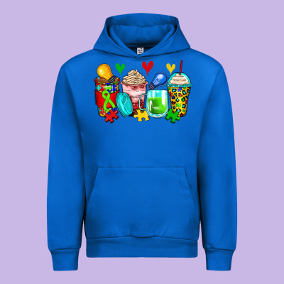 Autism Coffee Cups Urban Hoodie Designed By Zillion Design Studio