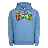 Pigment Pebble Blue autism coffee cups Urban Hoodie - Zillion Design Studio