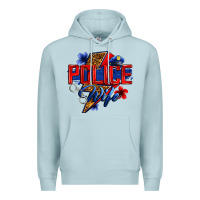 Blue Mist police wife with lightning bolt Premium Hoodie - Zillion Design Studio