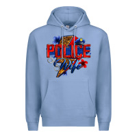 Colony Blue police wife with lightning bolt Premium Hoodie - Zillion Design Studio