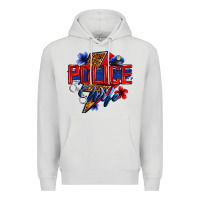Dove Grey police wife with lightning bolt Premium Hoodie - Zillion Design Studio