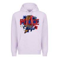 Lilac police wife with lightning bolt Premium Hoodie - Zillion Design Studio