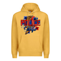Mustard police wife with lightning bolt Premium Hoodie - Zillion Design Studio