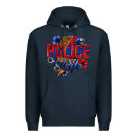 Navy police wife with lightning bolt Premium Hoodie - Zillion Design Studio